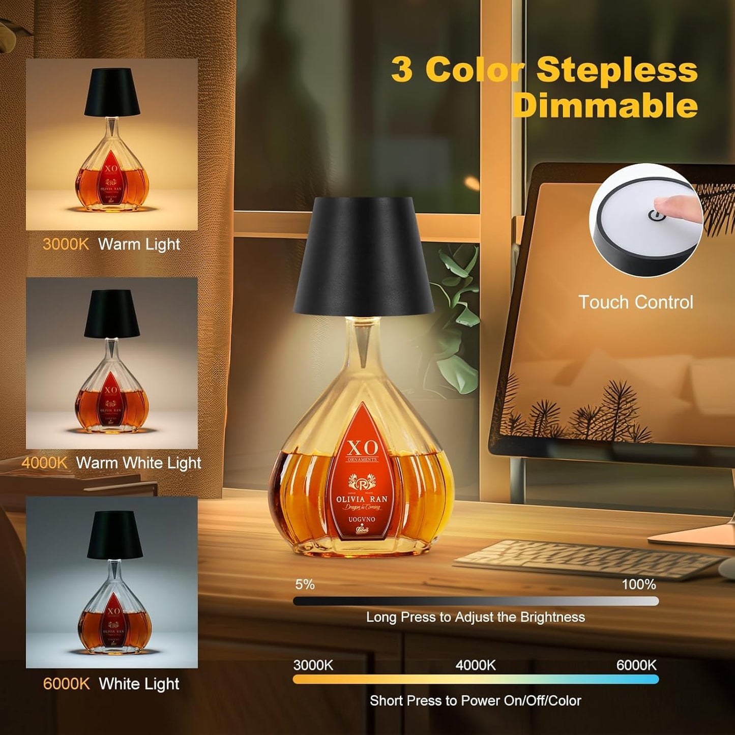 Quickshop bottle lamp