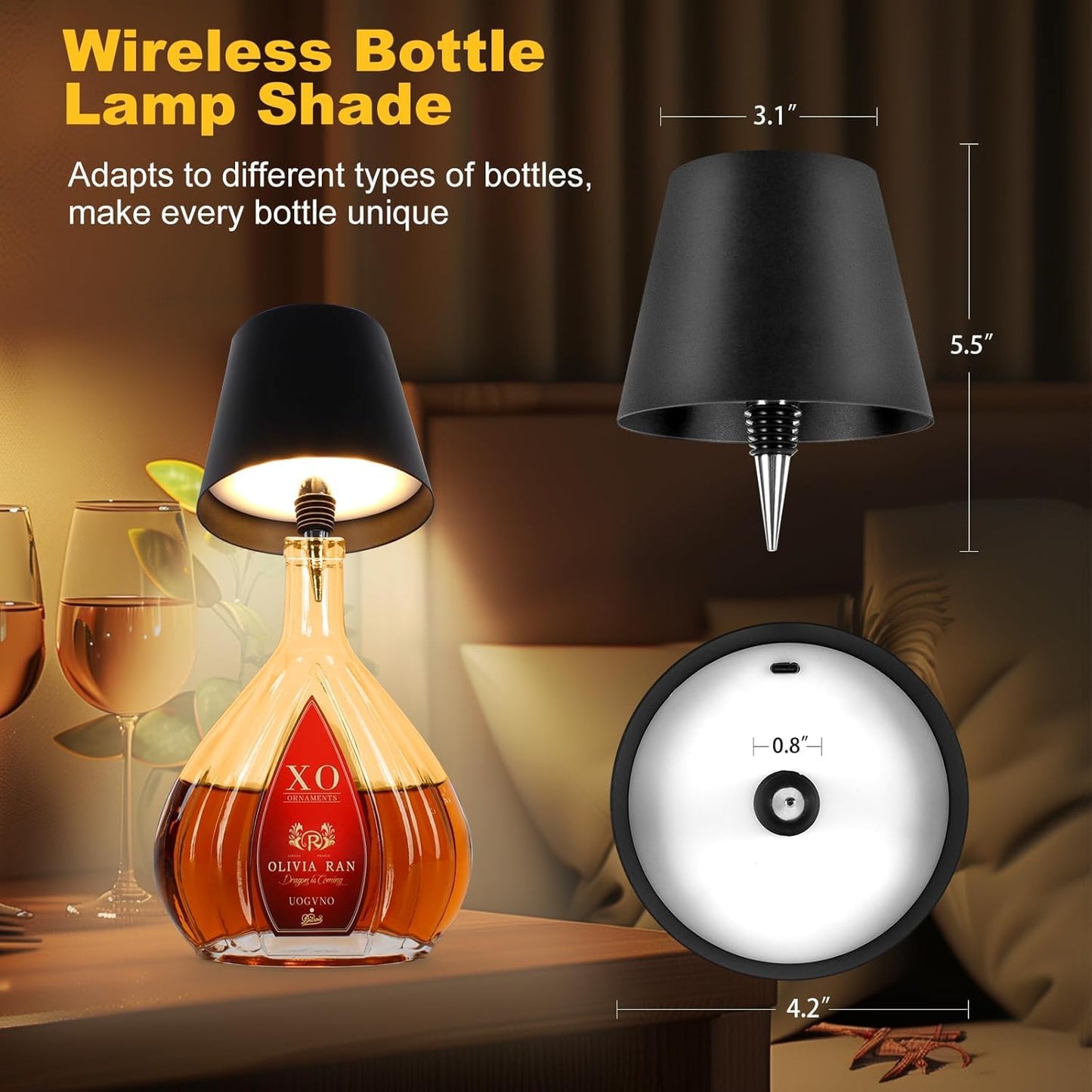 Quickshop bottle lamp