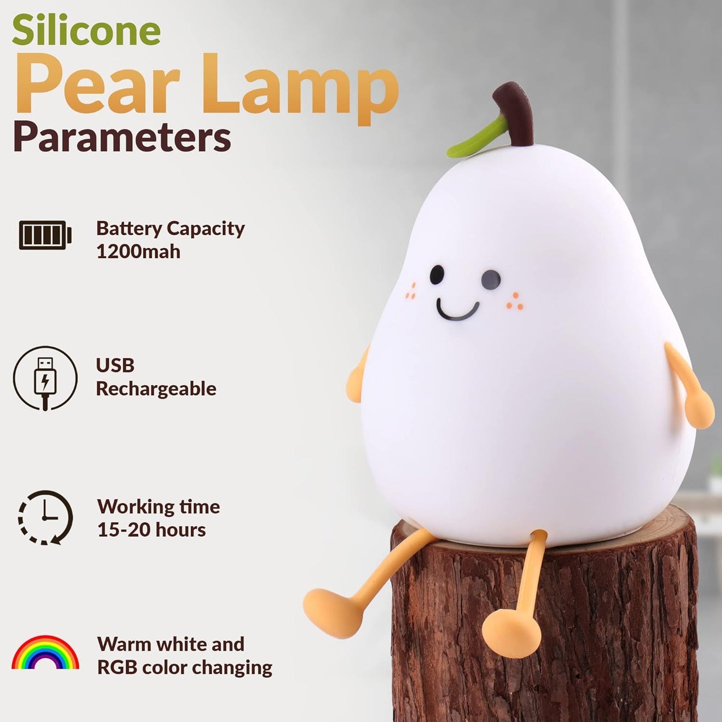 Quickshop Silicon Pear lamp