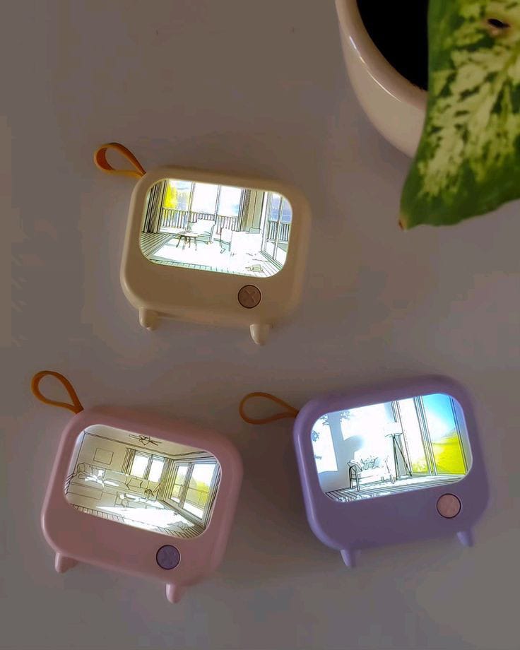 Quickshop mini tv paint lamp