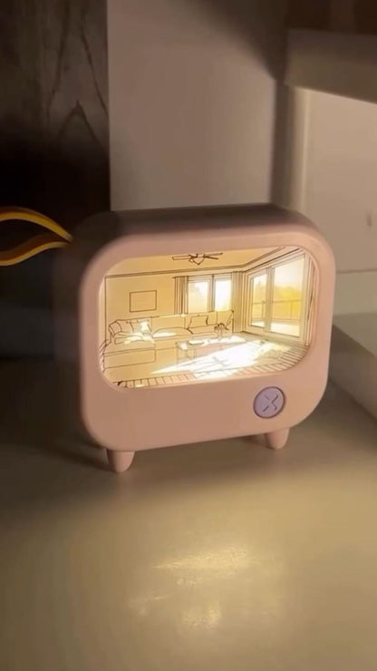 Quickshop mini tv paint lamp